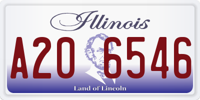 IL license plate A206546