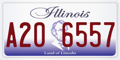IL license plate A206557