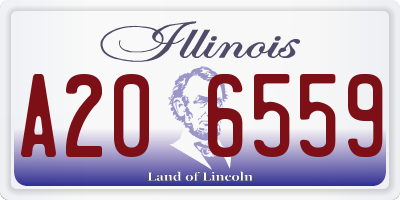 IL license plate A206559