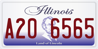 IL license plate A206565