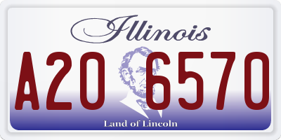 IL license plate A206570