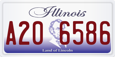 IL license plate A206586
