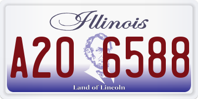 IL license plate A206588