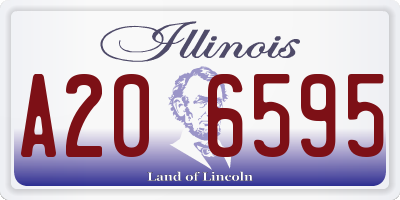 IL license plate A206595