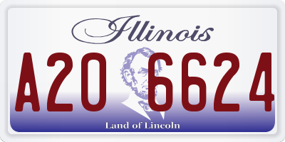 IL license plate A206624