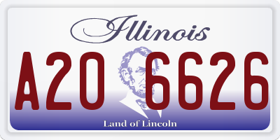 IL license plate A206626
