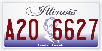 IL license plate A206627