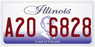 IL license plate A206828