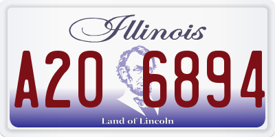 IL license plate A206894