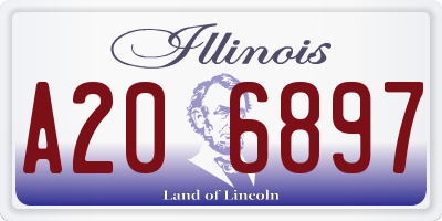 IL license plate A206897