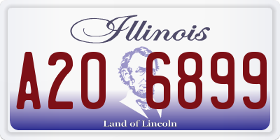 IL license plate A206899