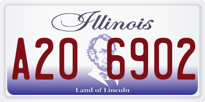 IL license plate A206902