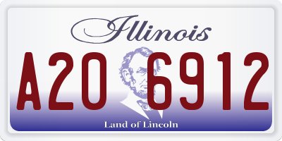 IL license plate A206912