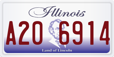 IL license plate A206914