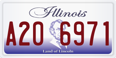 IL license plate A206971