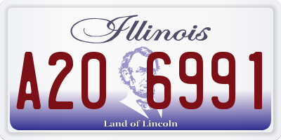 IL license plate A206991
