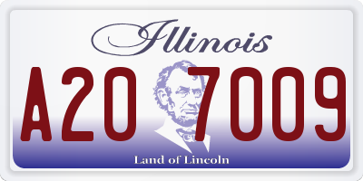 IL license plate A207009