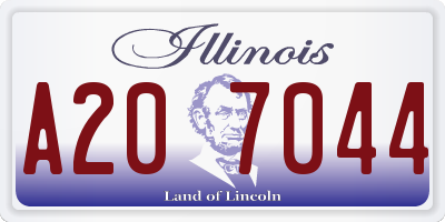 IL license plate A207044