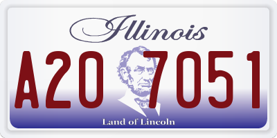IL license plate A207051