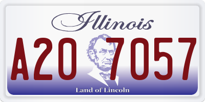 IL license plate A207057