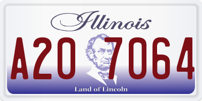 IL license plate A207064