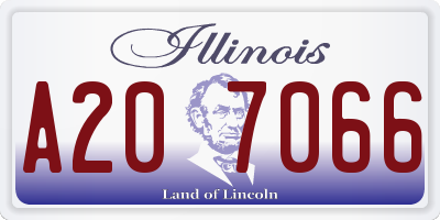 IL license plate A207066