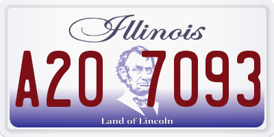IL license plate A207093