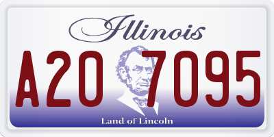IL license plate A207095