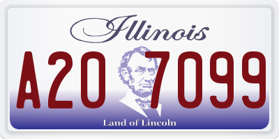 IL license plate A207099