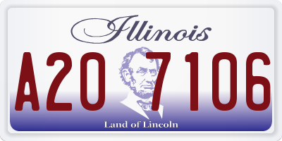 IL license plate A207106