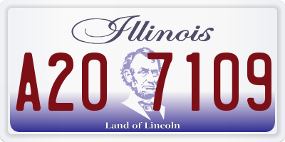 IL license plate A207109