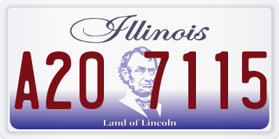 IL license plate A207115