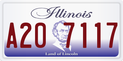 IL license plate A207117