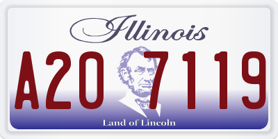 IL license plate A207119