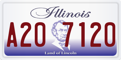 IL license plate A207120