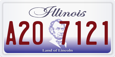 IL license plate A207121