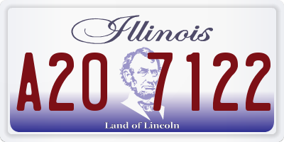 IL license plate A207122