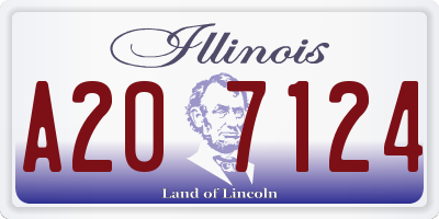 IL license plate A207124