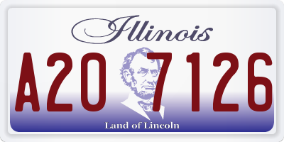 IL license plate A207126