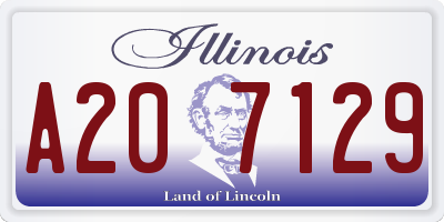 IL license plate A207129