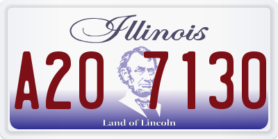 IL license plate A207130