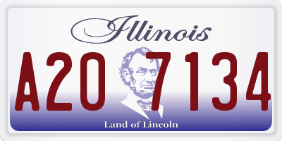 IL license plate A207134