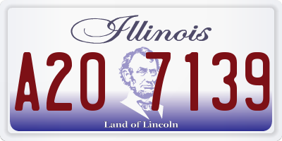 IL license plate A207139