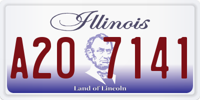 IL license plate A207141