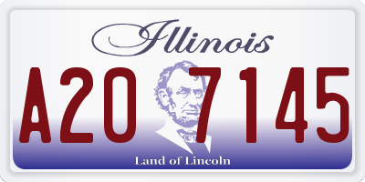 IL license plate A207145