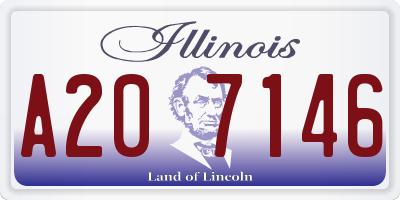 IL license plate A207146