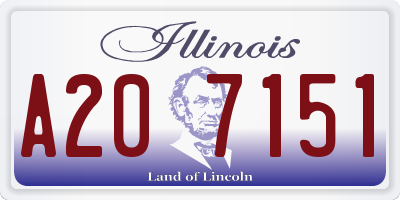 IL license plate A207151