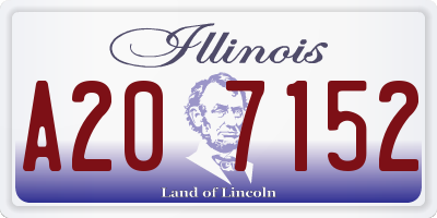 IL license plate A207152