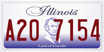 IL license plate A207154