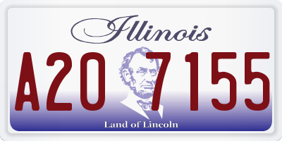 IL license plate A207155